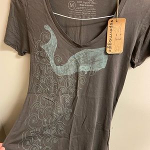 Organic Supermaggie Brand ladies fitted shirt.